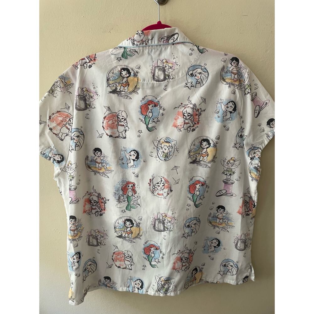 Disney Princess Cartoon Matching Pajama Short Set Size XL - Picture 5 of 10
